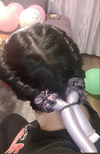 Load image into Gallery viewer, STANDARD Size Silk Heatless Curler with Satin Scrunchies  Lavender 
