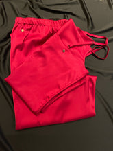 Load image into Gallery viewer, Set Satin Wave - Red Long Pants with Top
