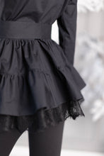 Load image into Gallery viewer, W. Black Shirt + Black Blouse Set 
