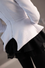 Load image into Gallery viewer, W. Black Shirt + White Blouse Set 