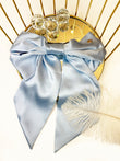 Hair Bow made from Natural Silk in various colors.