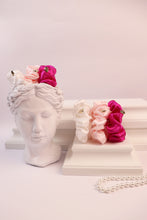 Load image into Gallery viewer, 3 Natural Mulberry Silk Medium Scrunchies