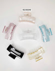 Hair Clip Clear Plastic 