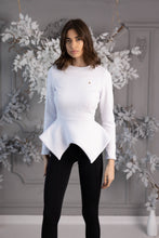 Load image into Gallery viewer, White W. Shirt + White Blouse Set