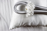 Glowing Hair & Skin SET - STANDARD Size Curling Kit + 1 FeverLess Pillowcase in WHITE Natural Silk